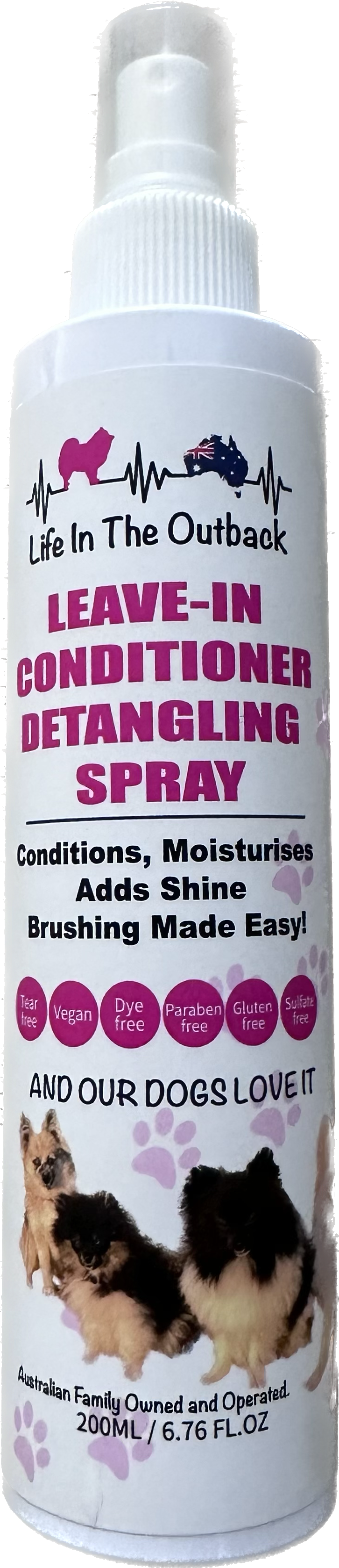 Life in the outback Leave-in conditioner detangling spray