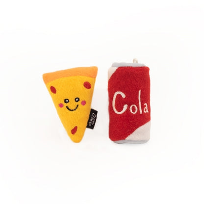 Zippy Paws ZippyClaws NomNomz Cat Toy - Pizza and Cola