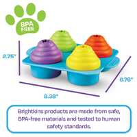 Brightkins Cupcake Party! Interactive Dog Treat Dispensing Toy & Puzzle