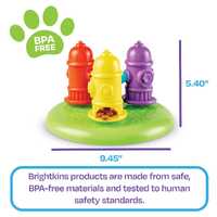 Brightkins Spinning Hydrants Dog Treat and Meal Interactive Feeder Toy