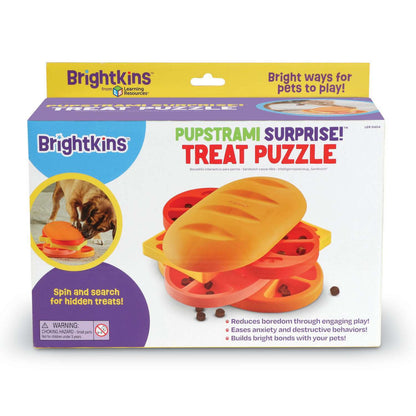 Brightkins Pupstrami Surprise! Interactive Dog Treat & Food Puzzle Toy