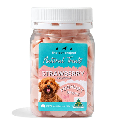 The Pet Project – Natural Treats – Strawberry Yogurt Drops