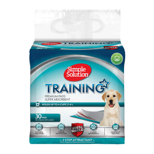 Simple Solution Super Absorbent Odour Neutralising Dog Training Pads - 30 Pads