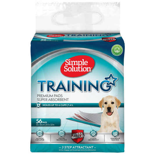 Simple Solution Super Absorbent Odour Neutralising Dog Training Pads - 56 Pads