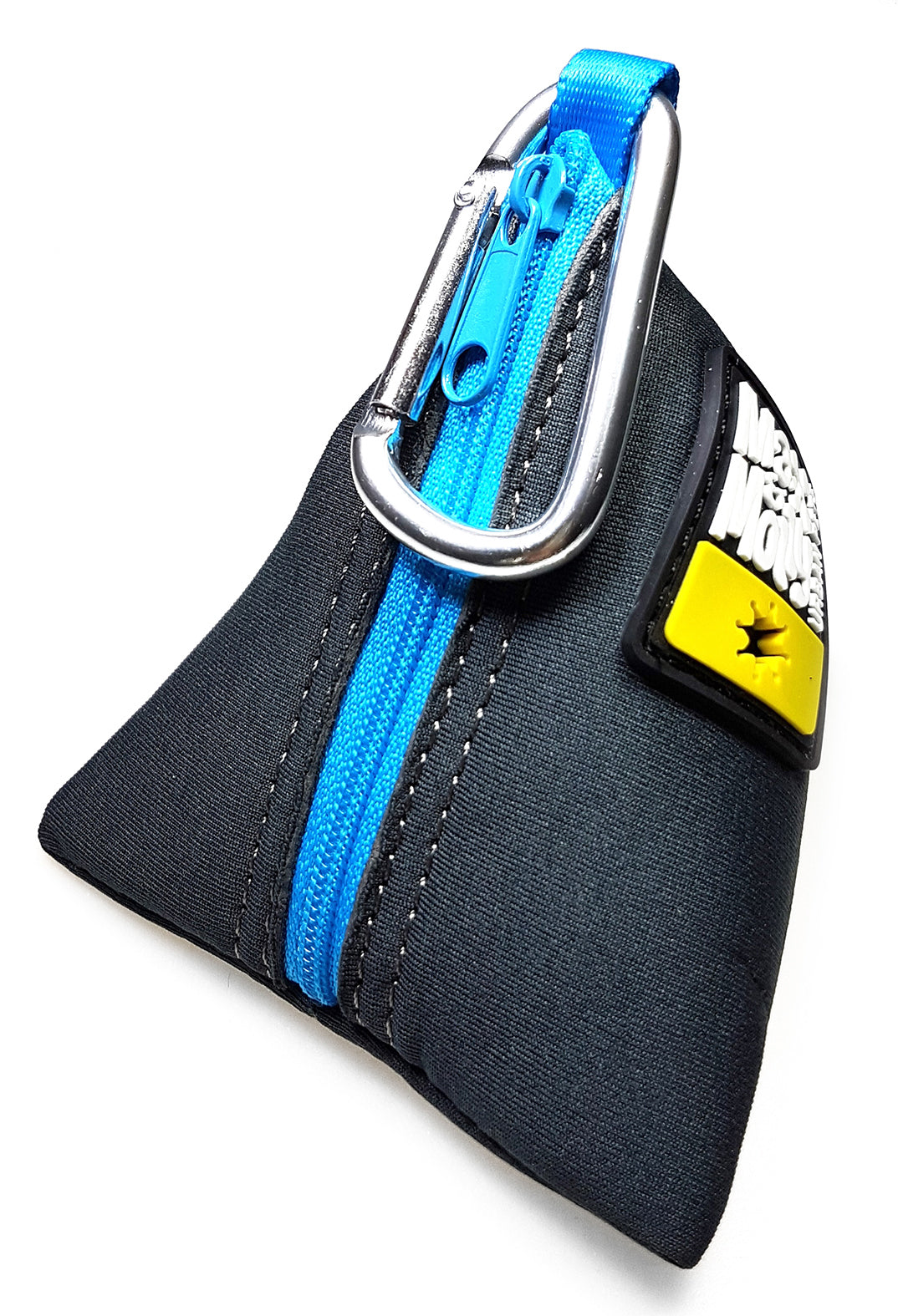 Max & Molly Neoprene Poop Bag Holder Triangle - Sky Blue