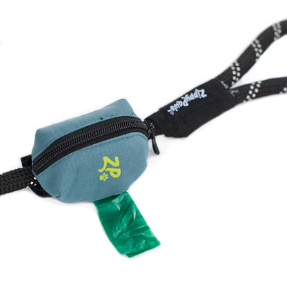 Zippy Paws Adventure Leash Dog Poop Bag Dispenser + BONUS Roll - Green