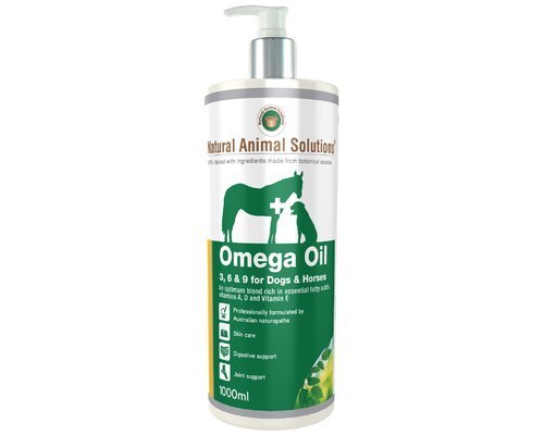 Natural Animal Solutions Omega 3,6 & 9 for Dogs/Horses 1000ml