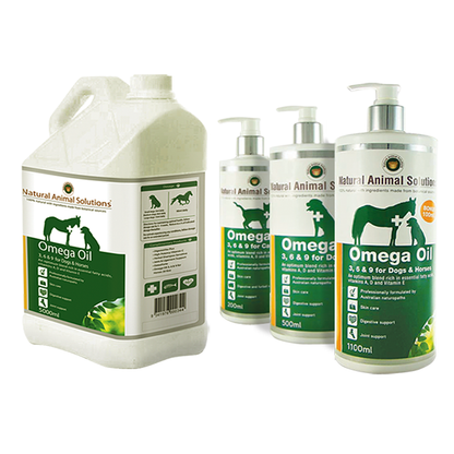 Natural Animal Solutions Omega 3,6 & 9 for Dogs/Horses 1000ml