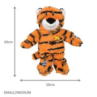 KONG Wild Knots Tiger Tug & Snuggle Plush Dog Toy x3