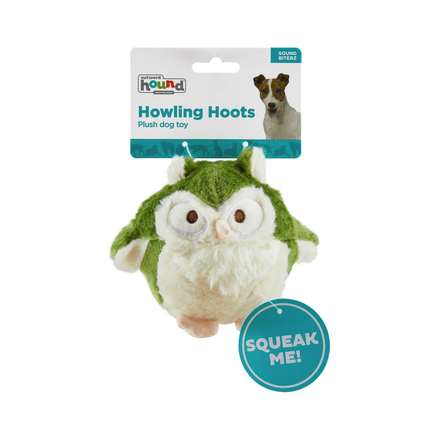 Outward Hound Durable Plush Dog Toy - Howling Hoots