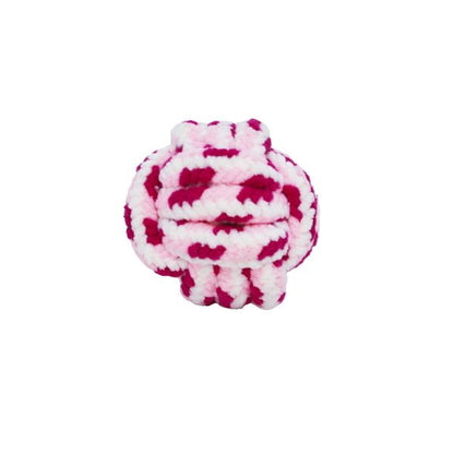 KONG Rope Knot Ball Fetch Dog Toy for Puppies - Assorted Colours 3 pack