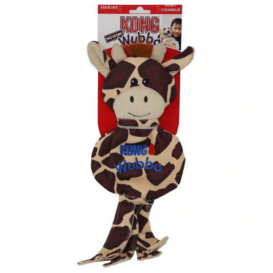 KONG Wubba No Stuff Dog Toy - Giraffe 3 pack