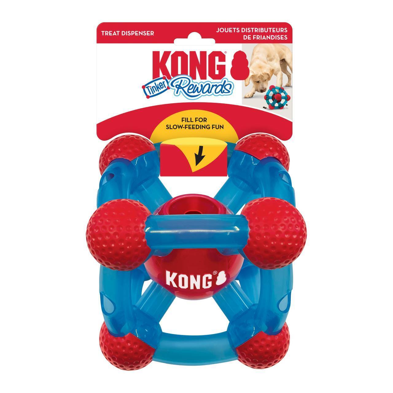 KONG Rewards Tinker Treat Dispensing Dog Toy for Medium-Large Dogs - Pack of 2