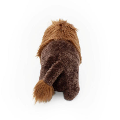 Zippy Paws Wooliez Plush Squeaker Dog Toy - Billie the Bison