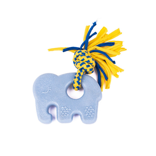 Zippy Paws ZippyTuff Teetherz Dog Toy for Puppies - Elliot the Elephant