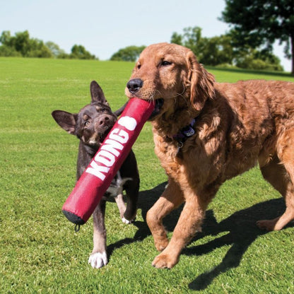 KONG Signature Stick - Safe Fetch Toy with Rattle & Squeak for Dogs - Medium 3 pack