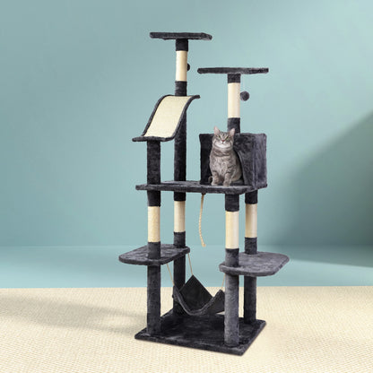 i.Pet Cat Tree 171cm Tower Scratching Post Scratcher Wooden Condo House Bed Toys