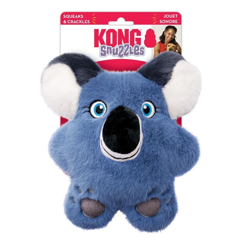 KONG Snuzzles Plush Squeaker Dog Toy - Koala 3 pack