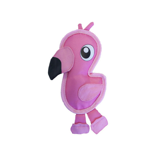 Outward Hound Fire Biterz Dog Toy Flamingo - Small