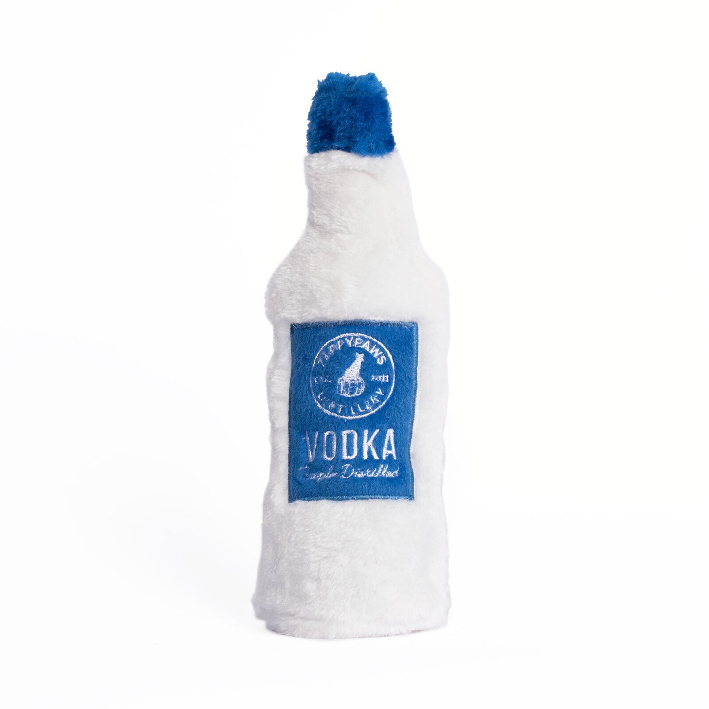 Zippy Paws Happy Hour Crusherz Bottle Dog Toy - Vodka