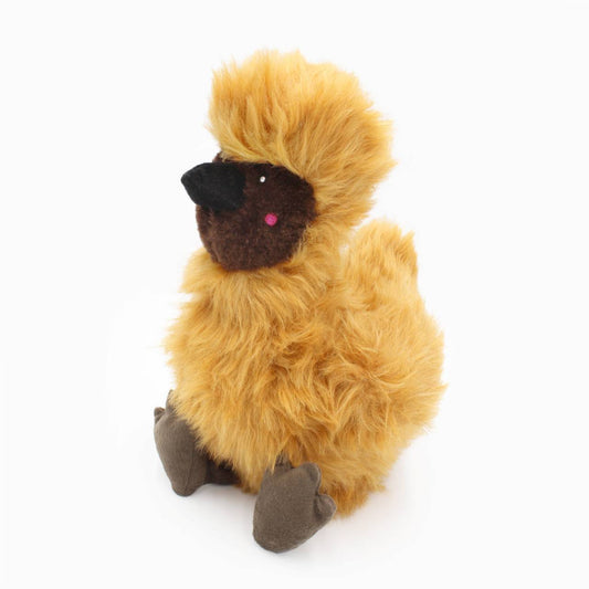 Zippy Paws Wooliez Plush Squeaker Dog Toy - Enzo the Emu