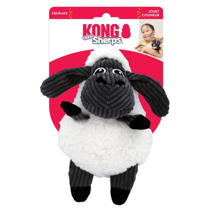 KONG Sherps Floofs Sheep Plush Squeaker Dog Toy 3 pack