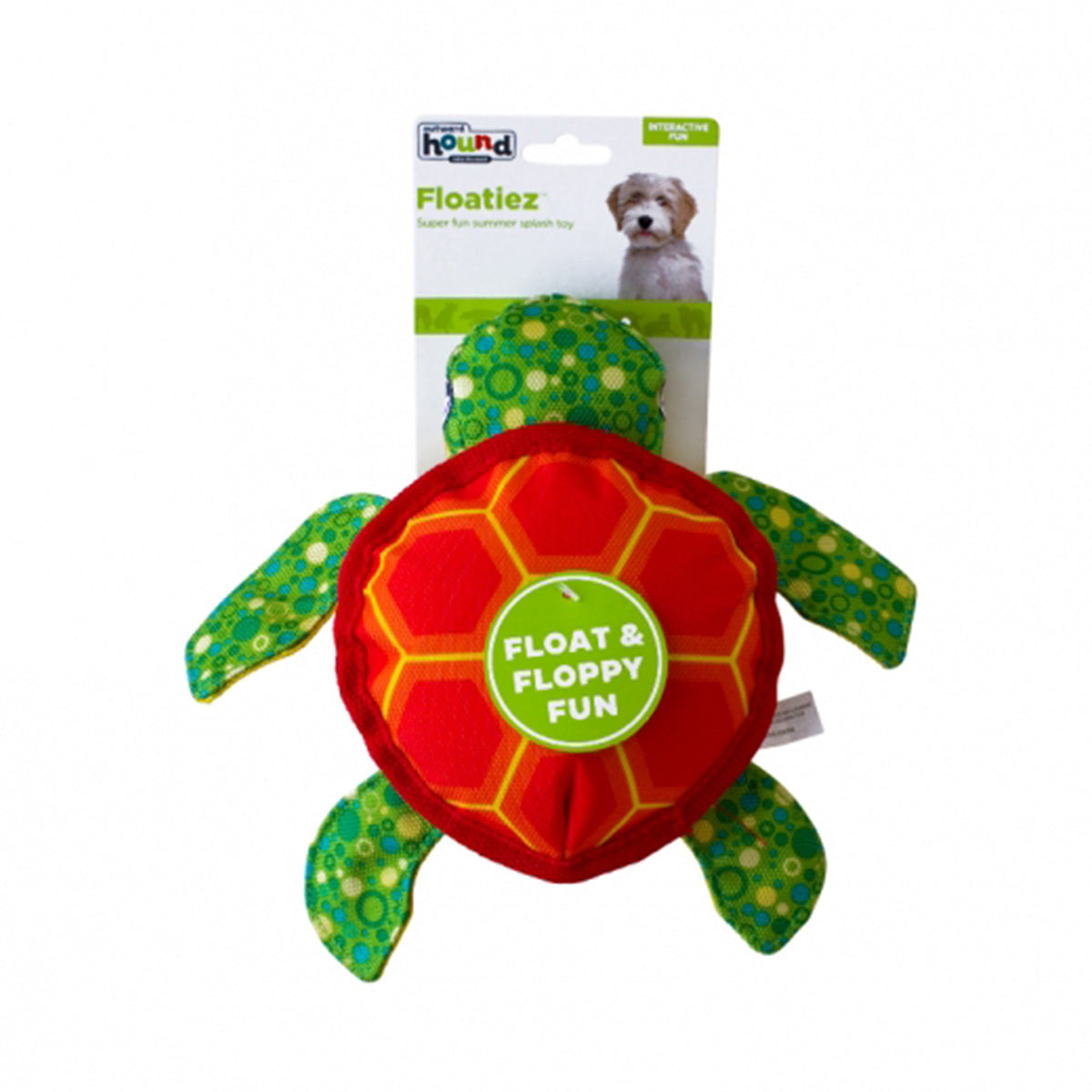 Outward Hound Floatiez Turtle Floating Squeaker Dog Toy