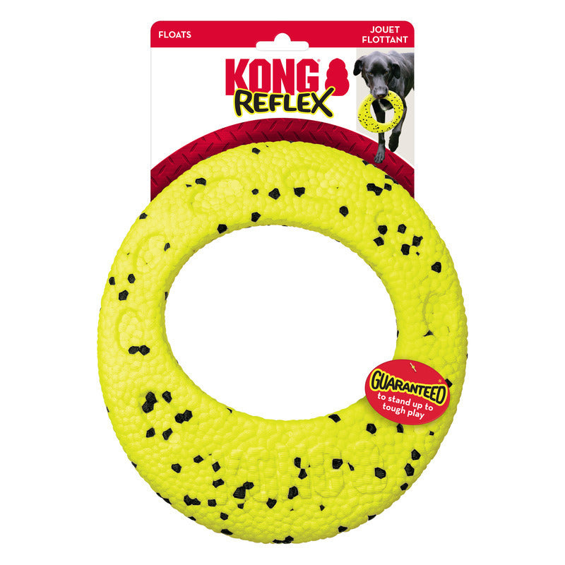 3 x KONG Reflex Bite Defying Floating Dog Toy - Flyer