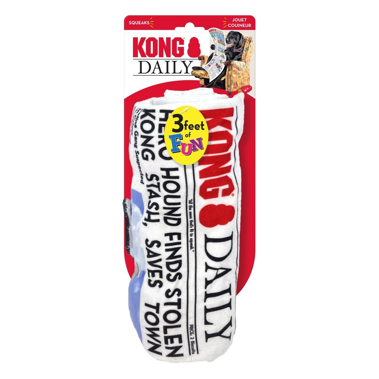 KONG Dog Toy Newspaper 90cm - Bulk Pack of 2