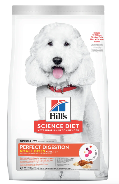 Hill's - Adult Dog - Perfect Digestion - (7+) - Small Bites - 5.44kg