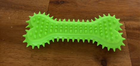 Large Eco-friendly Rubber Bone 15cm