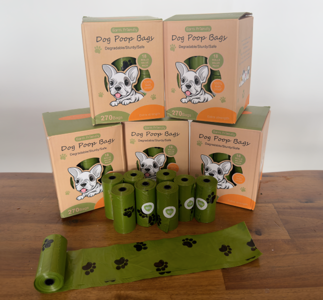 Earth Friendly Dog Poop Bags, the eco-conscious solution for cleaning up after your furry friend! 🌿🐾💩Earth Friendly dog poop bags