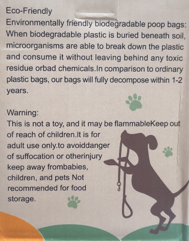 Earth Friendly Dog Poop Bags, the eco-conscious solution for cleaning up after your furry friend! 🌿🐾💩Earth Friendly dog poop bags