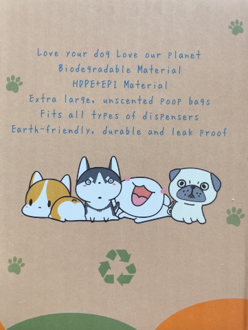 Earth Friendly Dog Poop Bags, the eco-conscious solution for cleaning up after your furry friend! 🌿🐾💩Earth Friendly dog poop bags