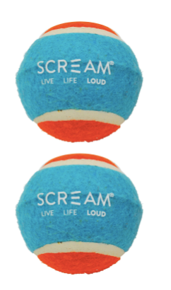 Scream – Tennis Ball Medium – 2 Pack