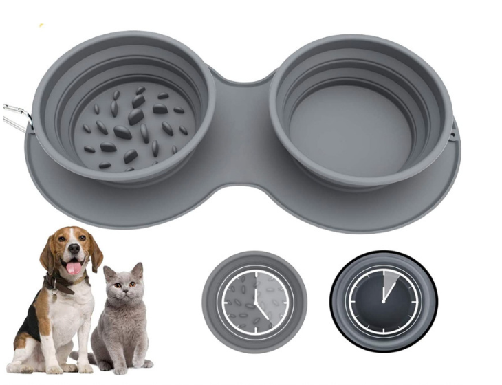 🇦🇺 Collapsible and Durable 2-in-1 Pet Bowl 🍲 - Convenient Water and Food Solution for your Furry Mate On-the-Go! 🐶🐱🚗🏕️💦🥘💕"