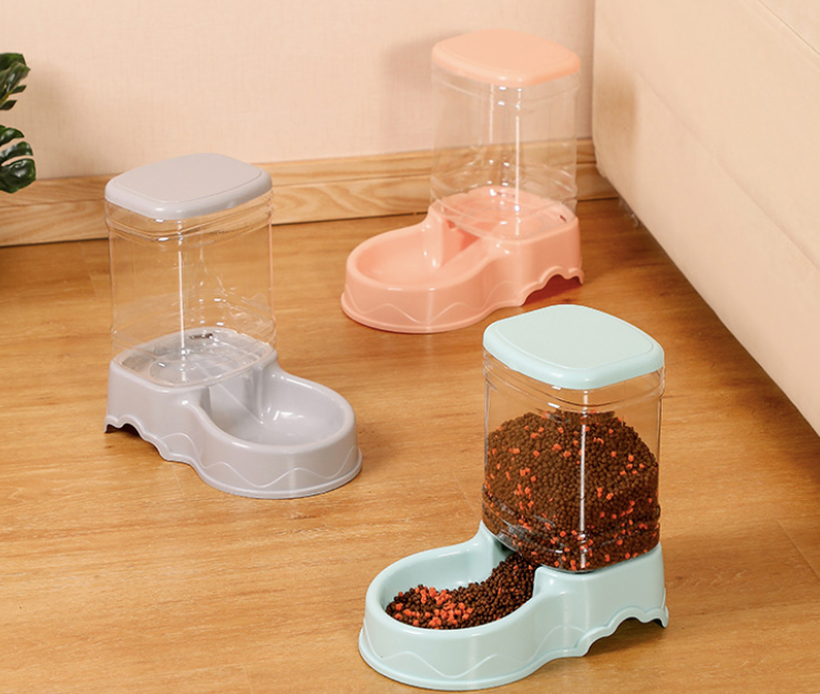 🐾🍲 "3.8L Dual-Function Auto Pet Feeder: Dry Food Dispenser & Water Bowl for Dogs and Cats" 💦🐶🐱