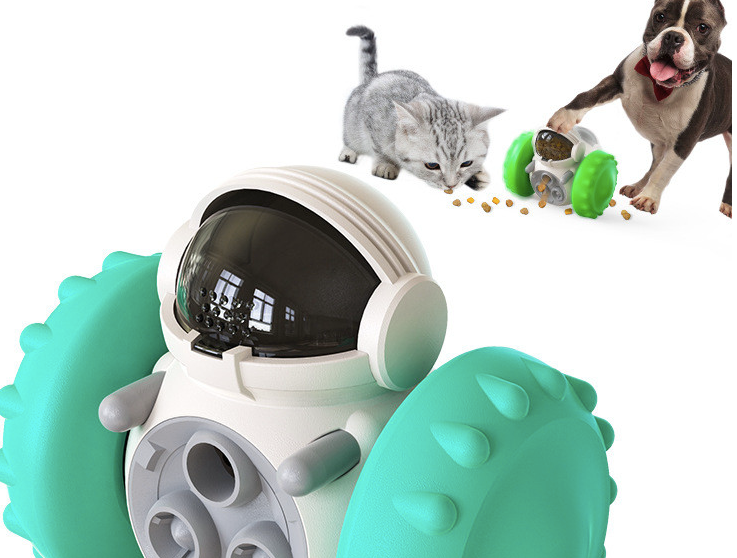 🇦🇺 Smart Tumbler Pet Style Interactive Slow Feeder Pet Toy 🐶🐱🧡 - No Batteries Required!"