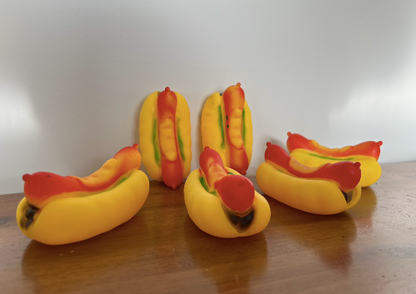 🐶 Life in the Outback Yummy Chewy Squeaky Hotdog Dog Toy 🌭🎉