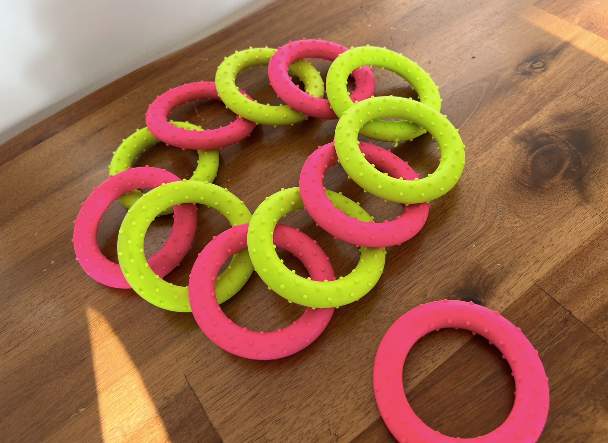 🐾🎉 Life in the Outback Delightful Chewy Rings Dog Toy 🐶🔵