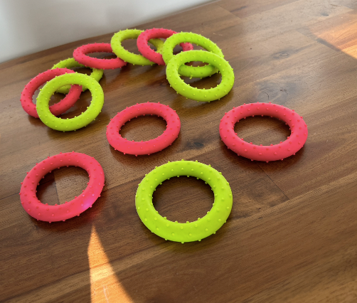 🐾🎉 Life in the Outback Delightful Chewy Rings Dog Toy 🐶🔵
