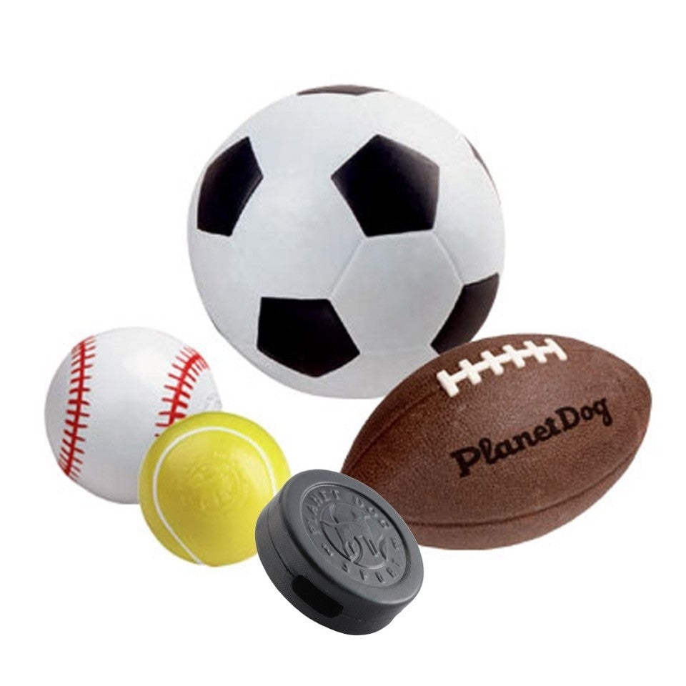 Planet Dog Durable Treat Dispensing & Fetch Dog Toy - Soccer Ball