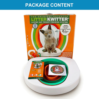 Cat Toilet Training System 3 Step Litter Kwitter Pet Training DVD Instruction