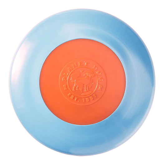 Planet Dog Zoom Flyer Frisbee Dog Toy in Blue & Orange