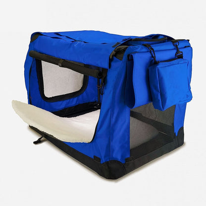 FLOOFI Portable Pet Carrier-Model 1-M Size (Blue)