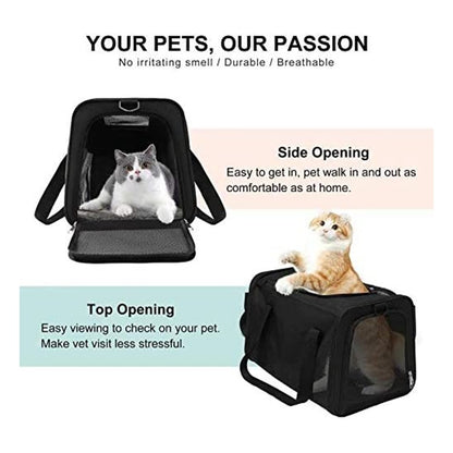 Floofi Portable Pet Carrier-M Size (Black)