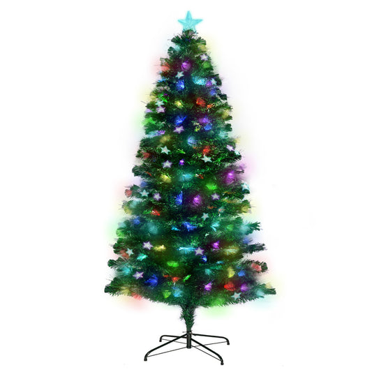 Christabelle 2.1m Enchanted Pre Lit Fibre Optic Christmas Tree Xmas Decor