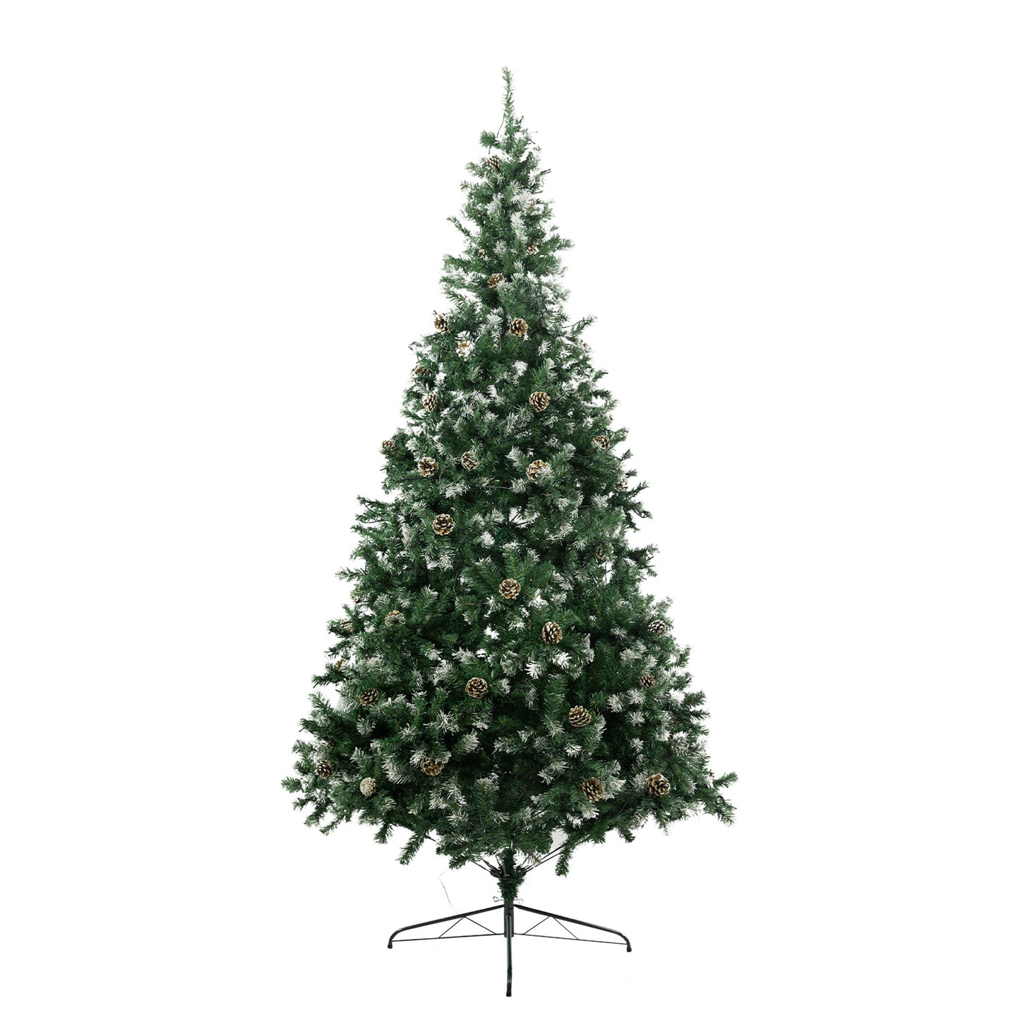 Christabelle 2.4m Pre Lit LED Christmas Tree Decor with Pine Cones Xmas Decorations