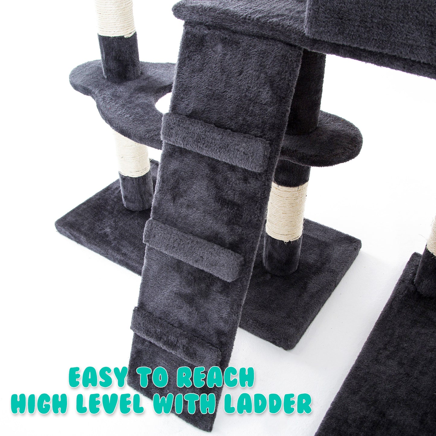 Cat Tree Multi Level Scratcher DANIE 170cm GREY