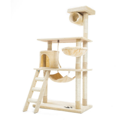 Cat Tree Multi Level Scratcher MAPLE 140cm BEIGE